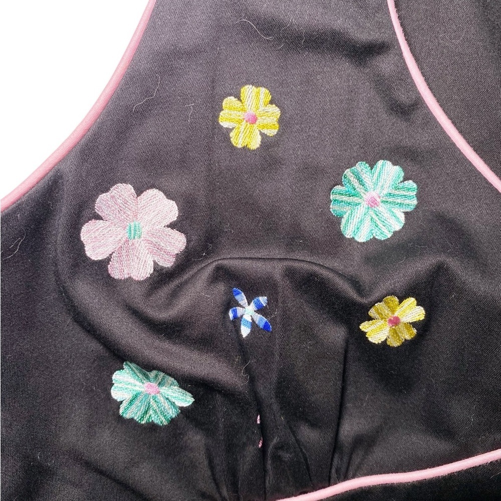Sag Harbor Black Dress with Floral Embroidery - Picture 8 of 16